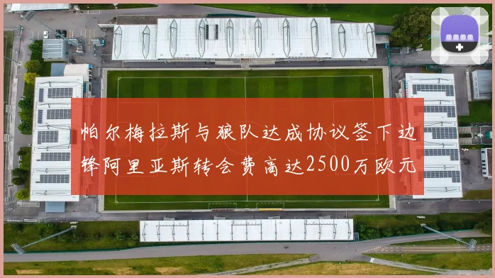 帕尔梅拉斯与狼队达成协议签下边锋阿里亚斯转会费高达2500万欧元